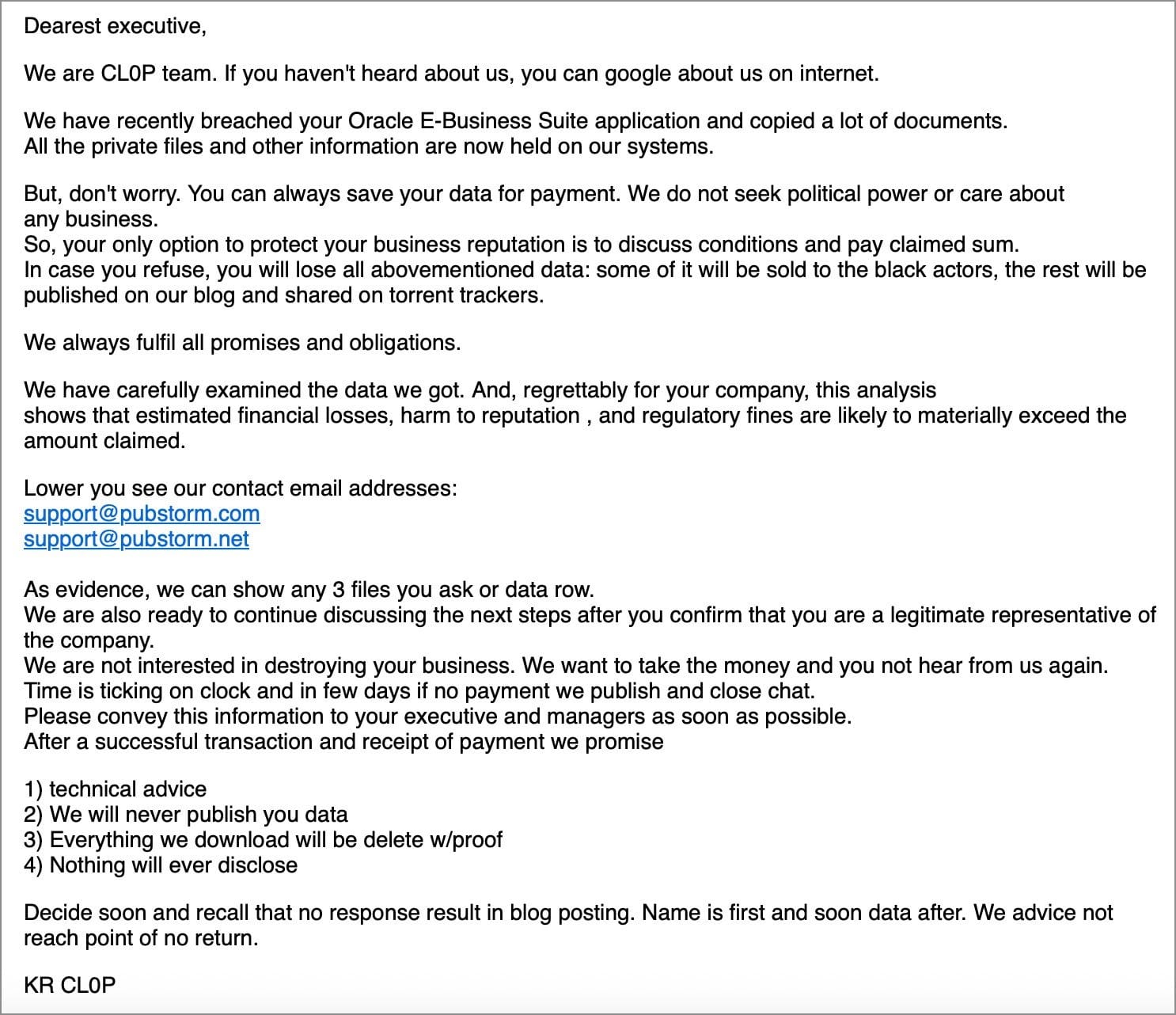 Clop Attacks Oracle E-Business Suite Users with 0-Day Vulnerability