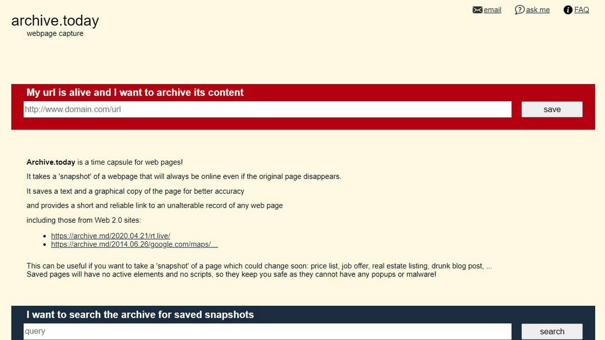 FBI Demands Identity of Archive.Today Operator in Criminal Investigation